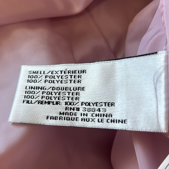 NWT Via Spiga quilted car coat size L in lilac with stand collar and two pockets - Picture 9 of 15